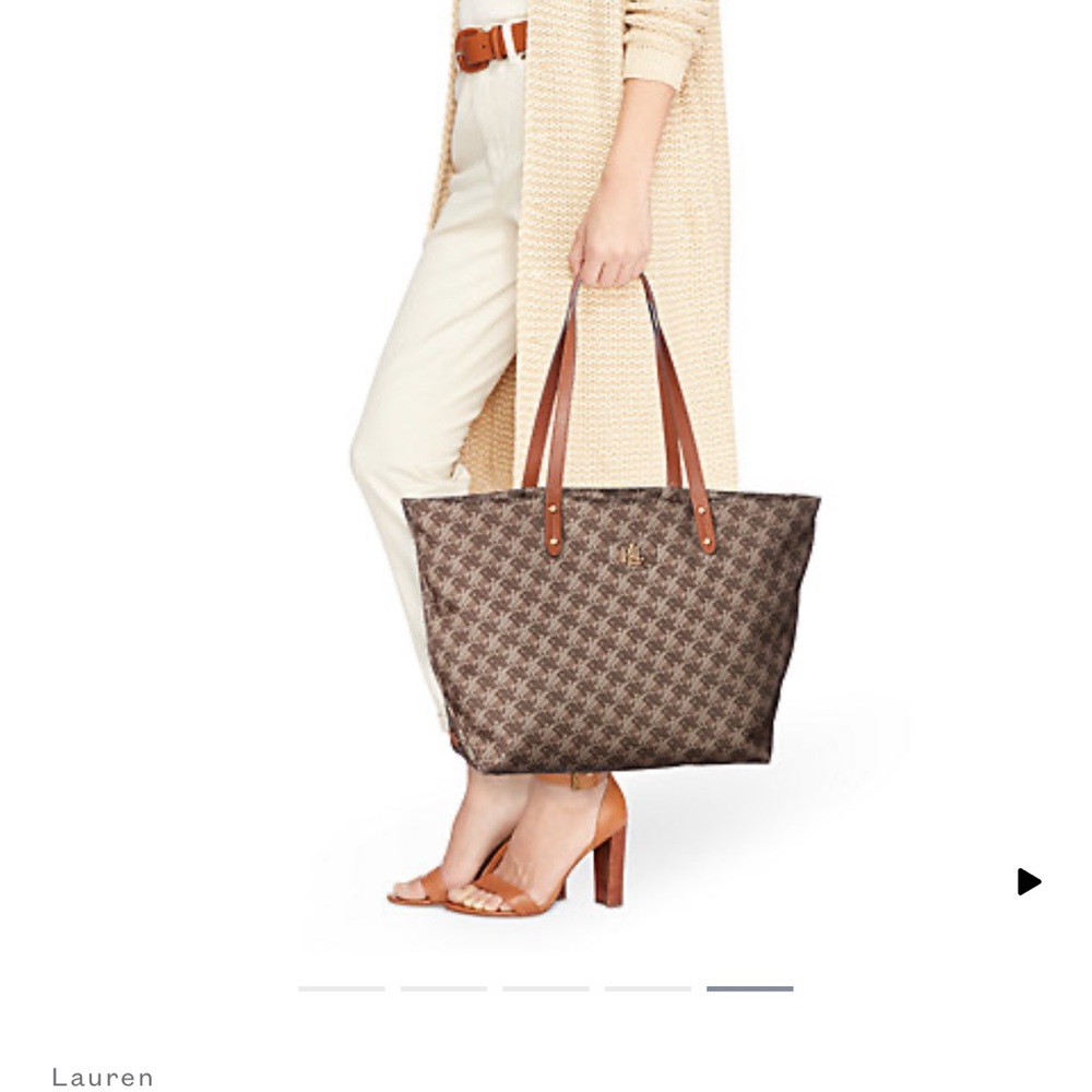 NWT Ralph Lauren Canvas Tote